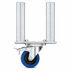 Bütec Steckbein 40cm mit Bremsrolle 2-fach