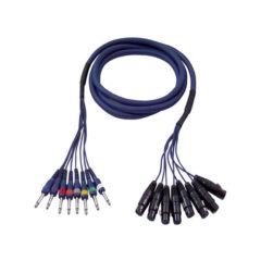 Multicore 8 Klinke unsym / 8 XLR female / 3m