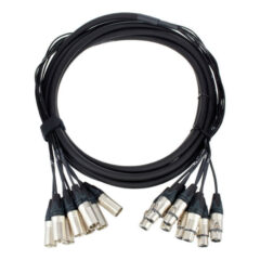 Multicore 8 XLR male / 8 XLR female / 3m