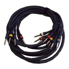 Multicore Insert 4 stereo Klinke / 8 XLR / 6m