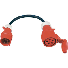 16A CEE Stecker auf 32A CEE Kupplung