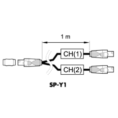Adapter SP-YI LS von 1+1-/2+2- female auf 2x 1+1- male