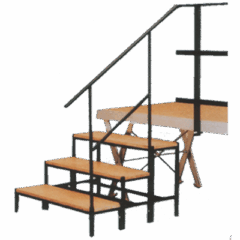 Bütec Handlauf für 3-4 stufige Treppe
