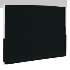 Grillzelt Seitenwand schwarz 3mx3m