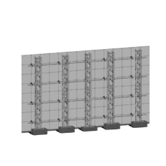 LEDVenture 2.6 XR 7,00m x 4,00m LED-Wand Set 05 - Stehend [7:4]