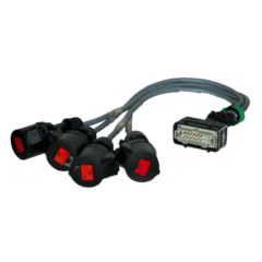 Motorsteuerung Adapter Harting male - 4Pol female
