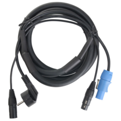 Powercon & XLR Schukozuleitung Kabel 1,80m