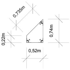 Bütec Sonderteil 0,22mx0,50mx0,73mx0,73m R