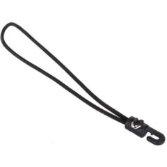 Spannfix 4mmx250mm mit Kunststoffhaken in schwarz