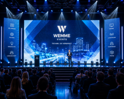 LED-Wand mieten in Berlin – hochauflösende Displays für Bühne, Messe und Konferenz von WEMME Events