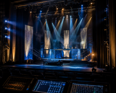 Theater-Bühnenbau und Tontechnik für Theaterproduktionen