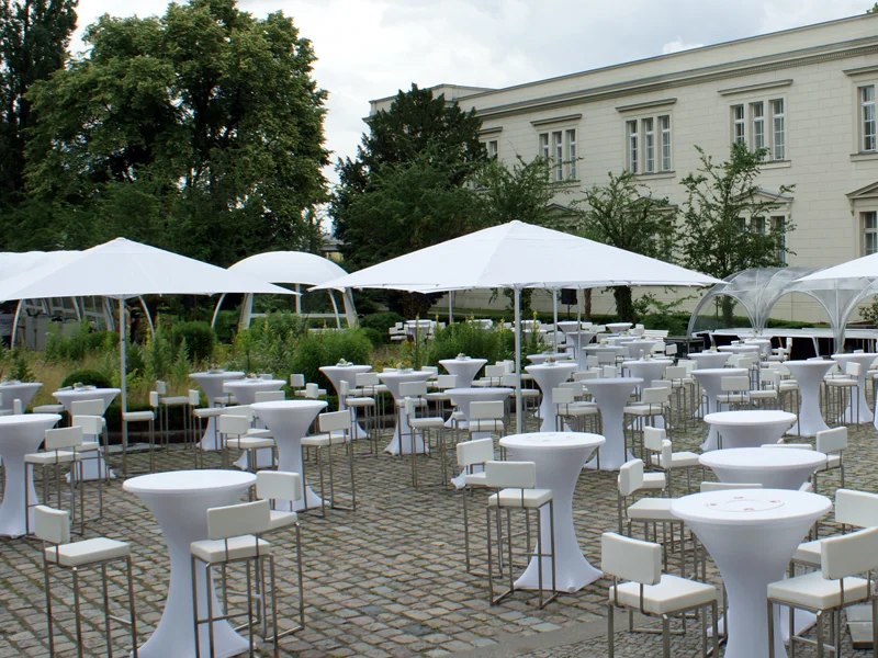 Zelte, Großschirme und Festzeltgarnituren mieten Berlin – Overlay von WEMME Events